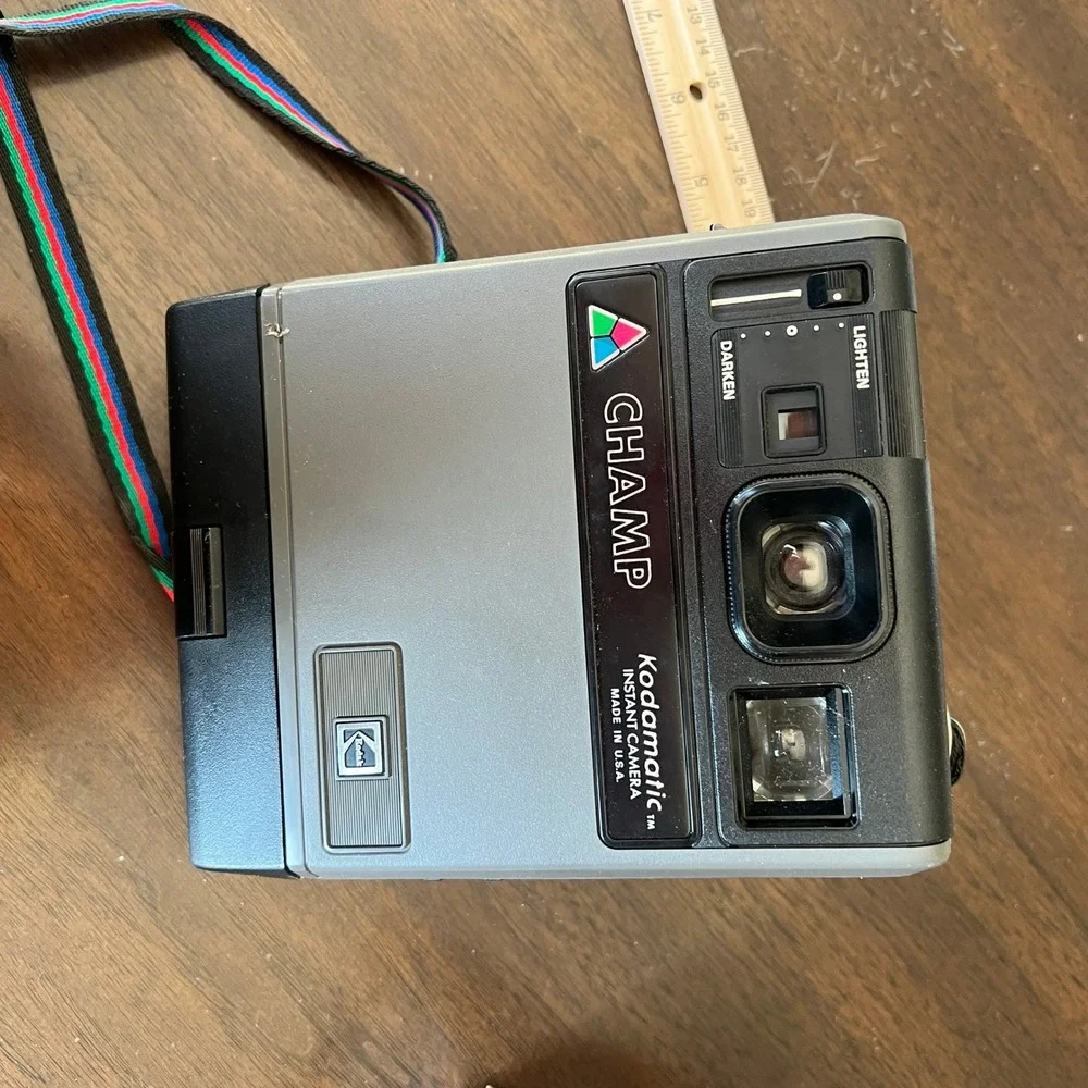 Kodak‎ Kodamatic Champ Instant Camera Gray Vintage 1980s Retro Photography